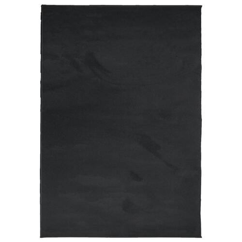 Gulvtæppe OVIEDO 120x170 cm kort luv sort