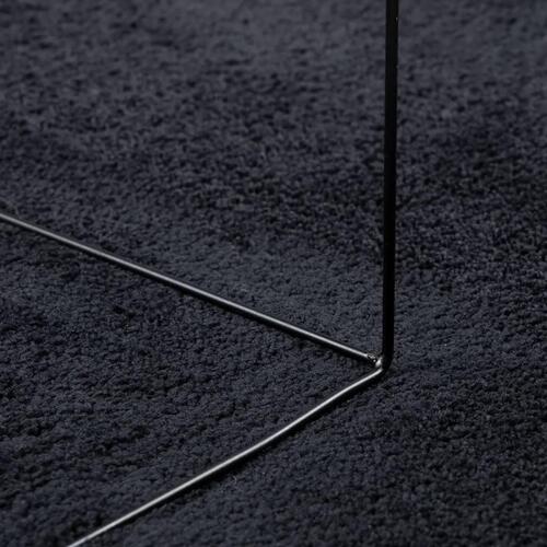 Gulvtæppe OVIEDO 120x170 cm kort luv sort