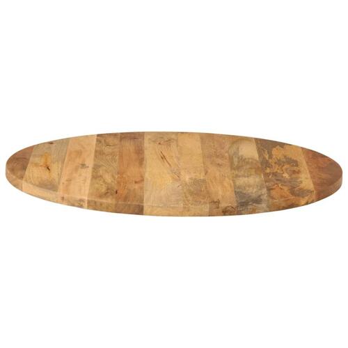 Bordplade Ø80x3,8 cm rund massivt mangotræ