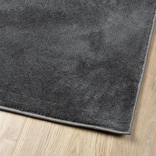 Gulvtæppe OVIEDO 60x110 cm kort luv antracitgrå