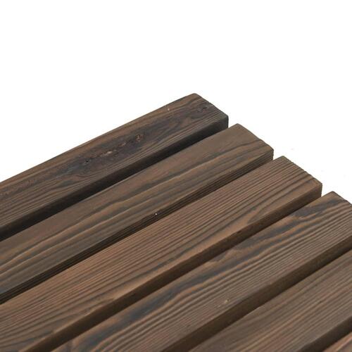 Haveskammel 40x36,5x38,5 cm massivt grantræ