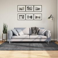 Gulvtæppe OVIEDO 140x200 cm kort luv antracitgrå