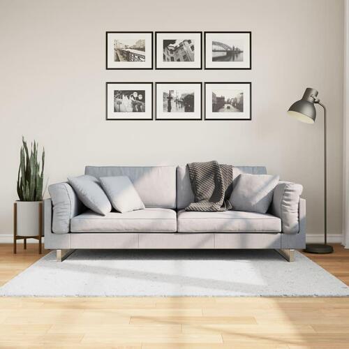Gulvtæppe OVIEDO 120x120 cm kort luv grå