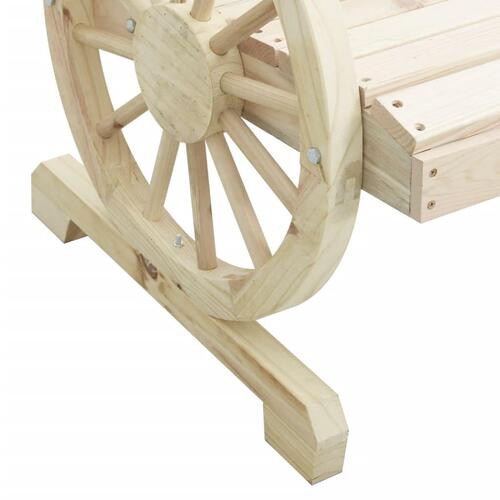 2-personers Adirondack-havestol massivt grantræ