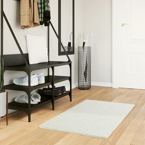 Gulvtæppe OVIEDO 60x110 cm kort luv cremefarvet