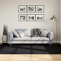 Gulvtæppe OVIEDO 160x230 cm kort luv sort