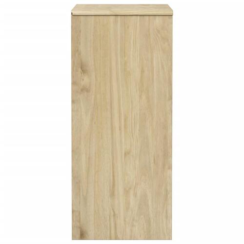 Kommode SAUDA 76,5x39x91 cm massivt fyrretræ egetræsfarve