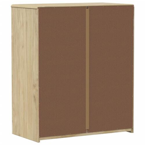 Kommode SAUDA 76,5x39x91 cm massivt fyrretræ egetræsfarve