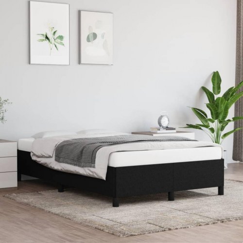 Sengeramme uden madras 120×190 cm - stof, sort