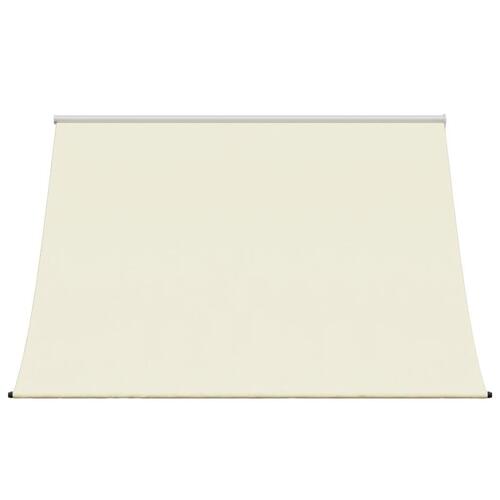 Markise 250x150 cm sammenrullelig stof og stål cremefarvet