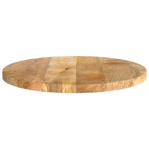 Bordplade Ø60x3,8 cm rund massivt mangotræ