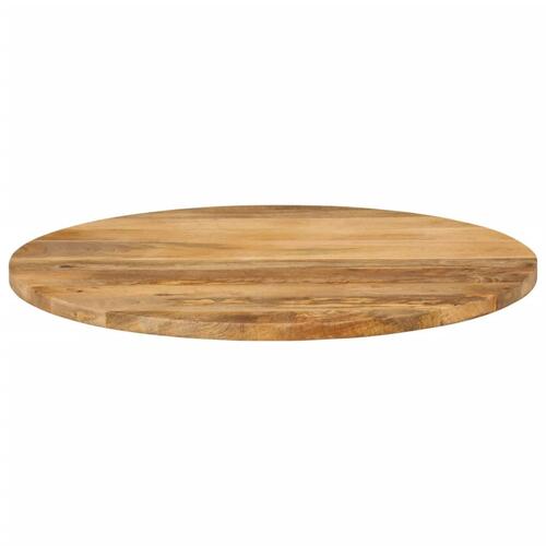 Bordplade Ø90x2,5 cm rund massivt mangotræ