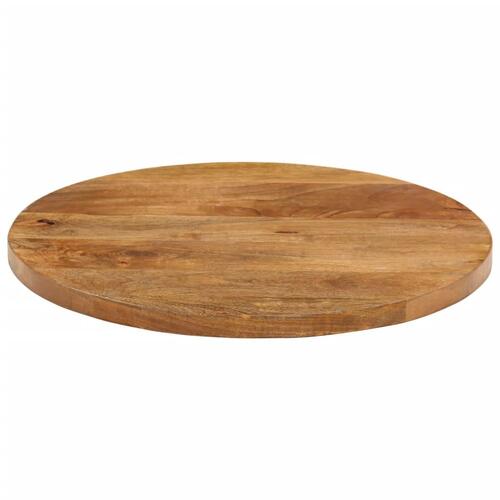Bordplade Ø60x3,8 cm rund massivt mangotræ