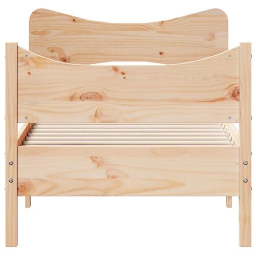 Sengeramme uden madras 90x200 cm massivt fyrretræ