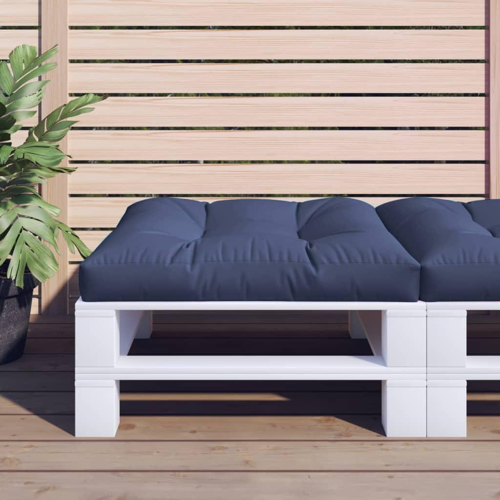 Pallehynde 80x80x12 cm stof marineblå billede