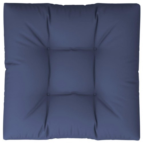 Pallehynde 80 × 80 × 12 cm - stof, marineblå