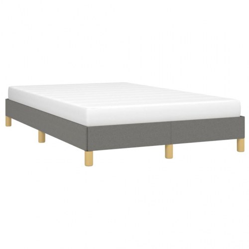 Sengeramme i stof 120x190 cm - mørkegrå enkeltseng uden madras