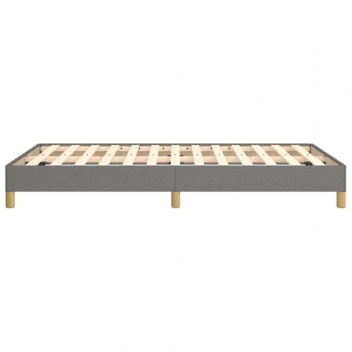 Sengeramme i stof 120x190 cm - mørkegrå enkeltseng uden madras