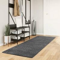 Gulvtæppe OVIEDO 80x250 cm kort luv antracitgrå