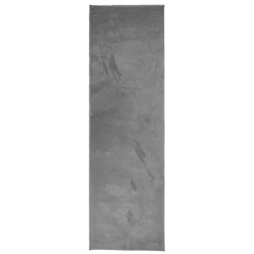 Gulvtæppe OVIEDO 80x250 cm kort luv antracitgrå