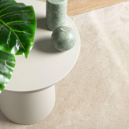 Gulvtæppe OVIEDO 160x160 cm kort luv beige
