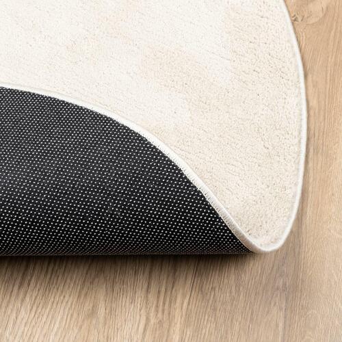 Gulvtæppe OVIEDO Ø 120 cm kort luv beige