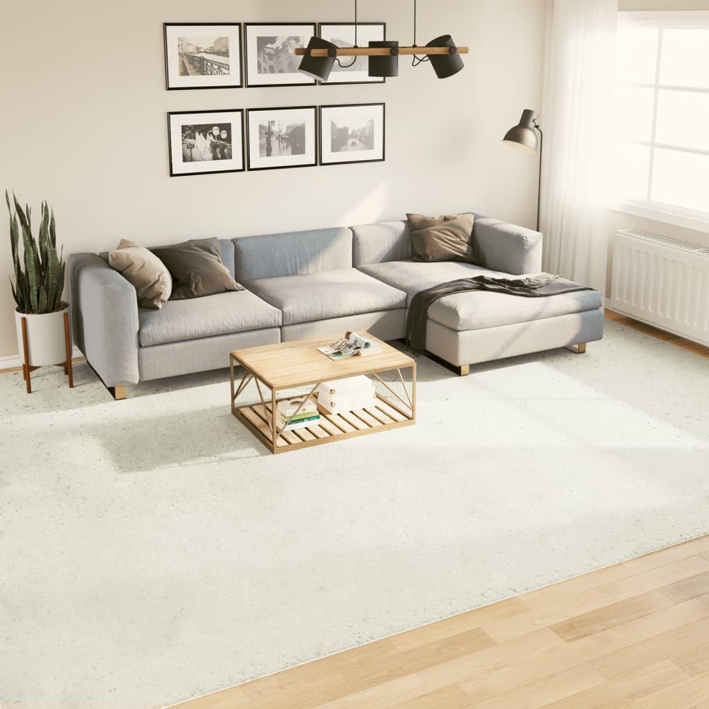 Gulvtæppe OVIEDO 300x400 cm kort luv cremefarvet