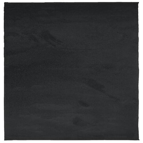 Gulvtæppe OVIEDO 120x120 cm kort luv sort