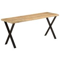Bænk med naturlig kant 105 cm massivt mangotræ