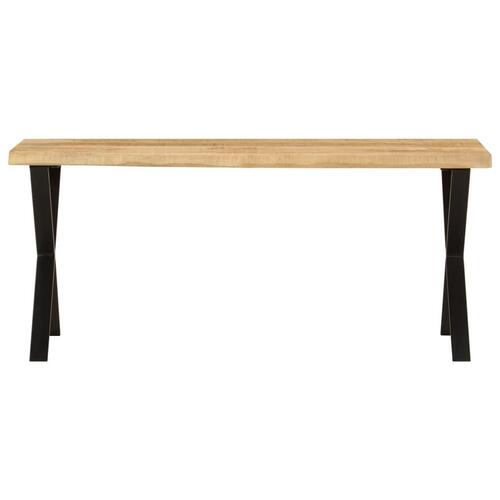 Bænk med naturlig kant 105 cm massivt mangotræ