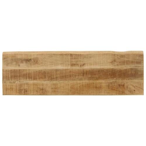 Bænk med naturlig kant 105 cm massivt mangotræ