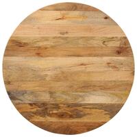 Bordplade Ø80x2,5 cm rund massivt mangotræ