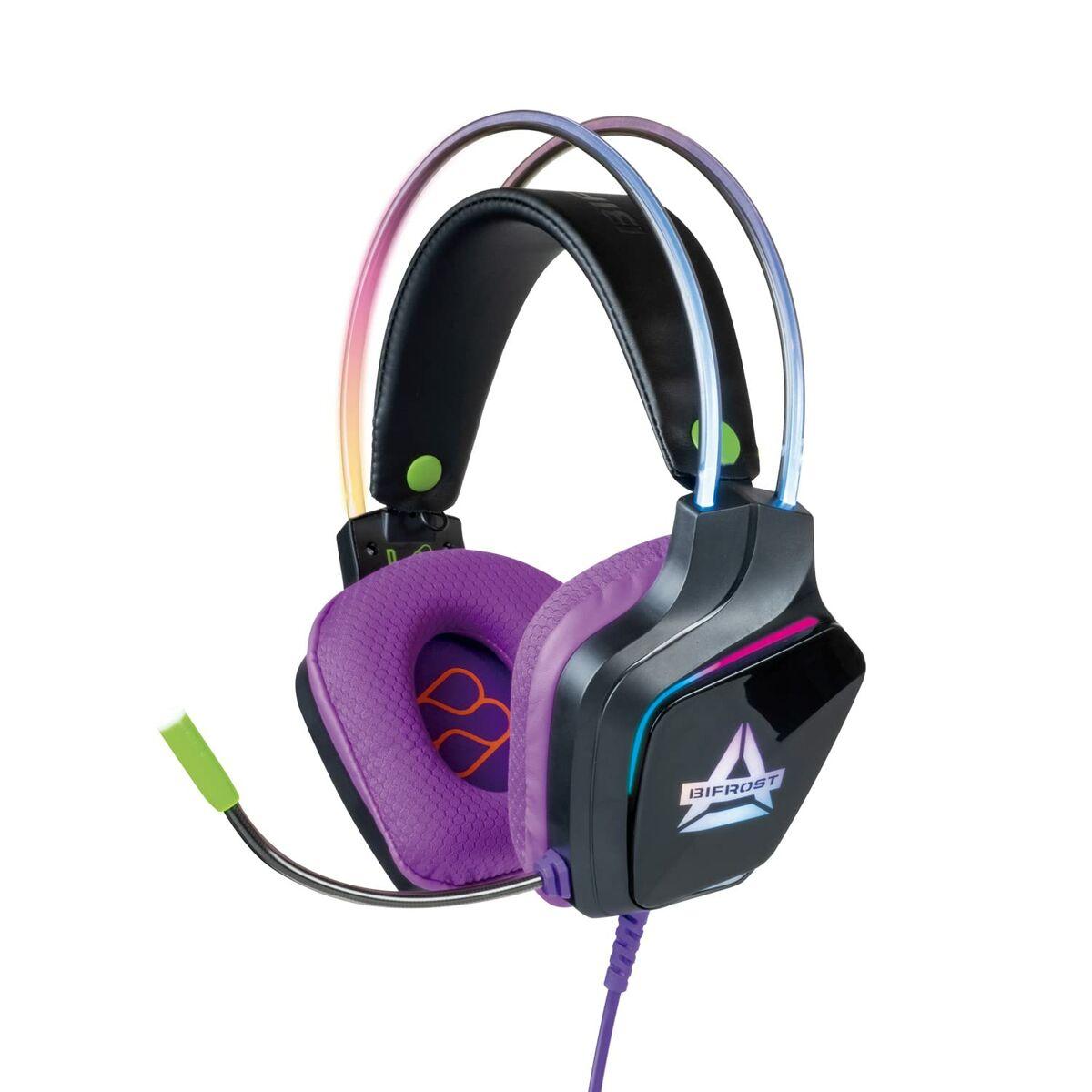 FR-TEC FT2022 gaming headset med mikrofon - multifarvet, kabel 1,2 m