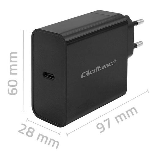 Vægoplader Qoltec 52379 Sort 65 W (1 enheder)