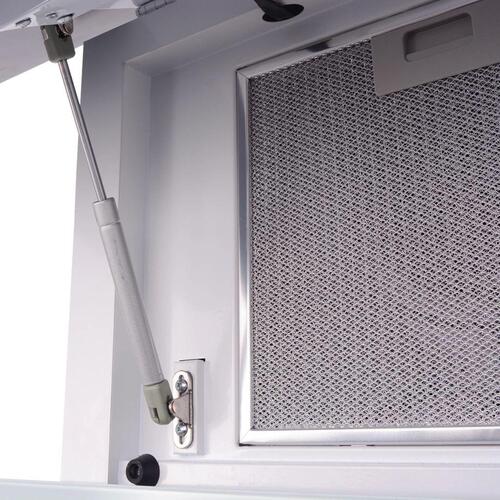 Emhætte med touch-display 900 mm hvid