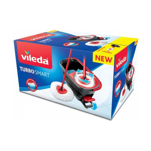 Gulvmoppe med spand Vileda Turbo Smart (OUTLET A+)