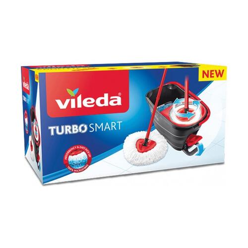 Gulvmoppe med spand Vileda Turbo Smart (OUTLET A+)