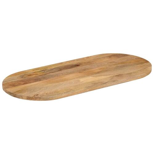 Bordplade 90x40x3,8 cm oval massivt mangotræ