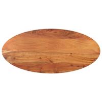 Bordplade 110x40x2,5 cm oval massivt akacietræ