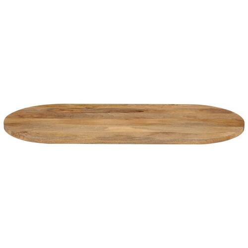 Bordplade 140x50x2,5 cm oval massivt mangotræ