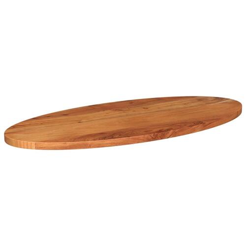 Bordplade 100x40x3,8 cm oval massivt akacietræ
