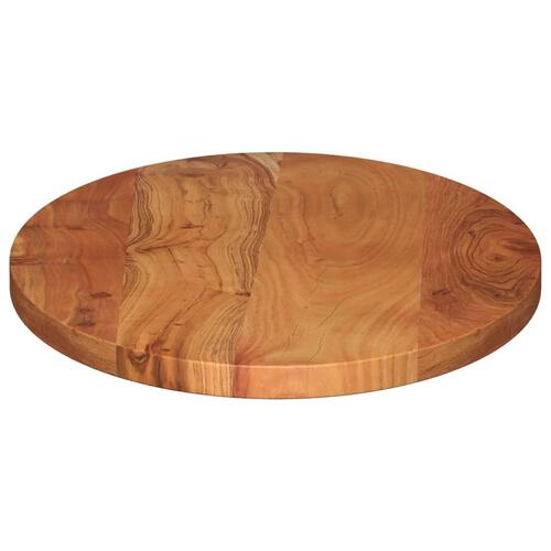 Bordplade 100x40x3,8 cm oval massivt akacietræ