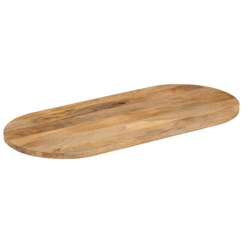 Bordplade 120x60x3,8 cm oval massivt mangotræ
