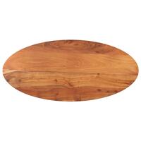 Bordplade 110x40x3,8 cm oval massivt akacietræ
