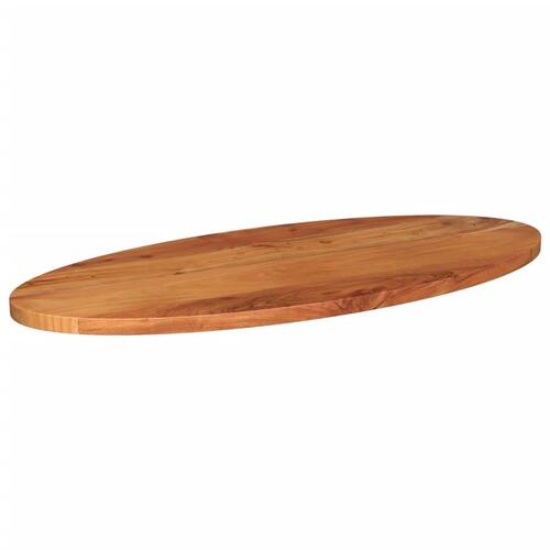 Bordplade 110x40x3,8 cm oval massivt akacietræ