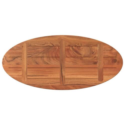 Bordplade 110x40x3,8 cm oval massivt akacietræ