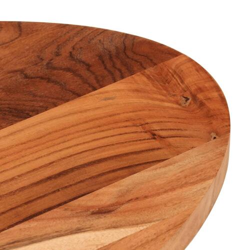 Bordplade 110x40x3,8 cm oval massivt akacietræ