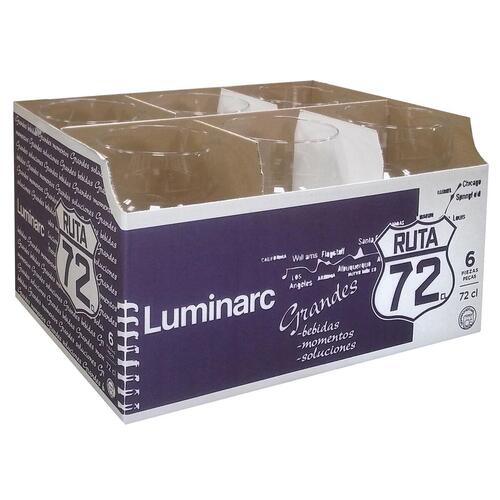 Vinglas Luminarc Gennemsigtig Glas (720 ml) (6 enheder) (OUTLET A+)