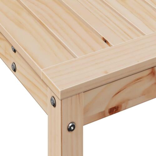 Plantebord med hylde 82,5x35x75 cm massivt fyrretræ