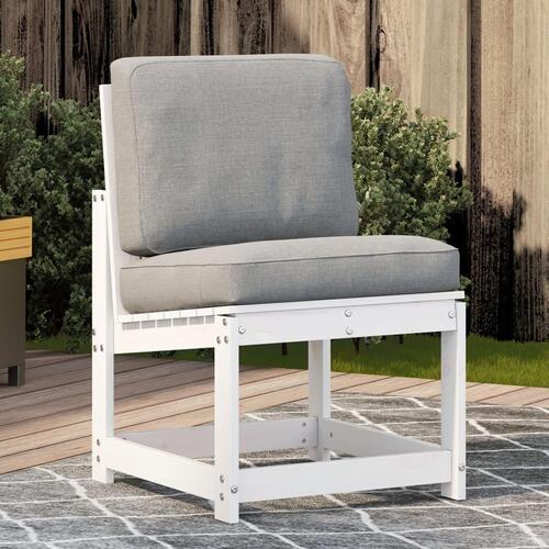 Havestol 50,5x55x77 cm massivt fyrretræ hvid